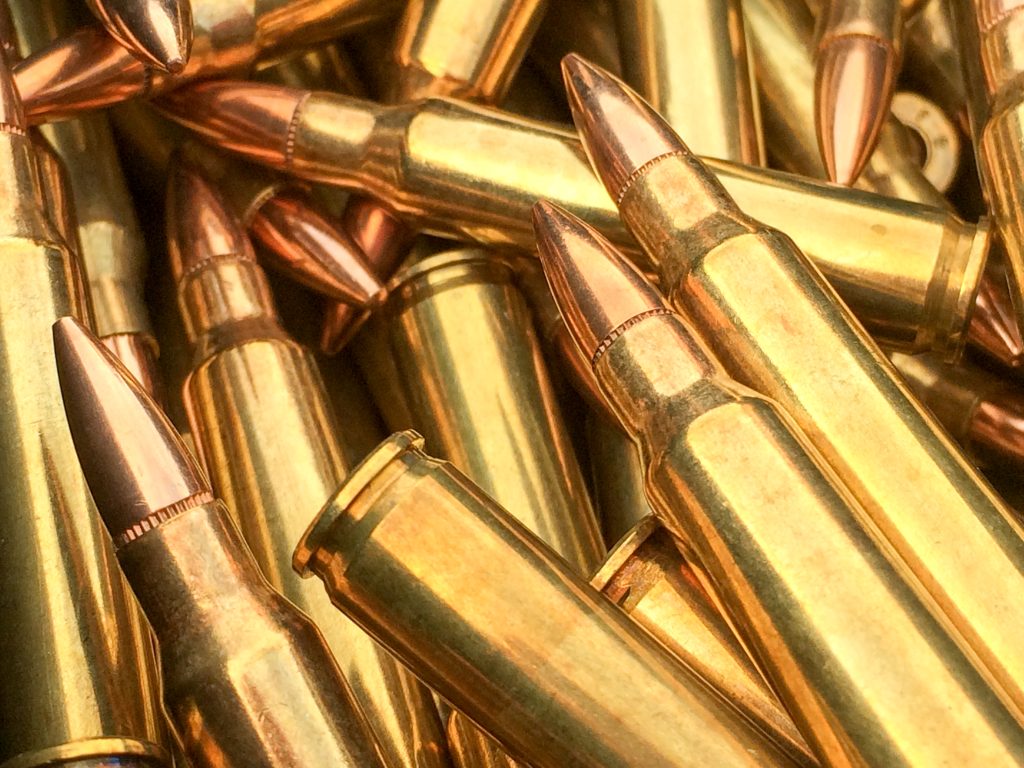 Bullets .223 brass 5.56 caliber ammo for AR 15 rifle ammo