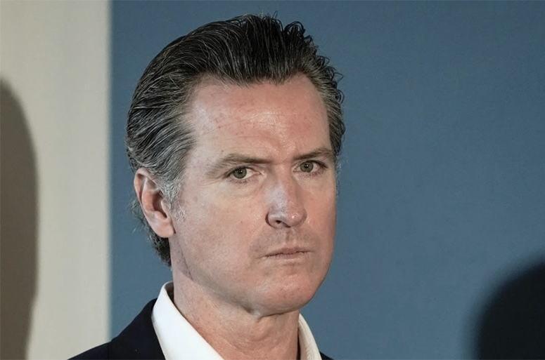 Gavin Newsom angry