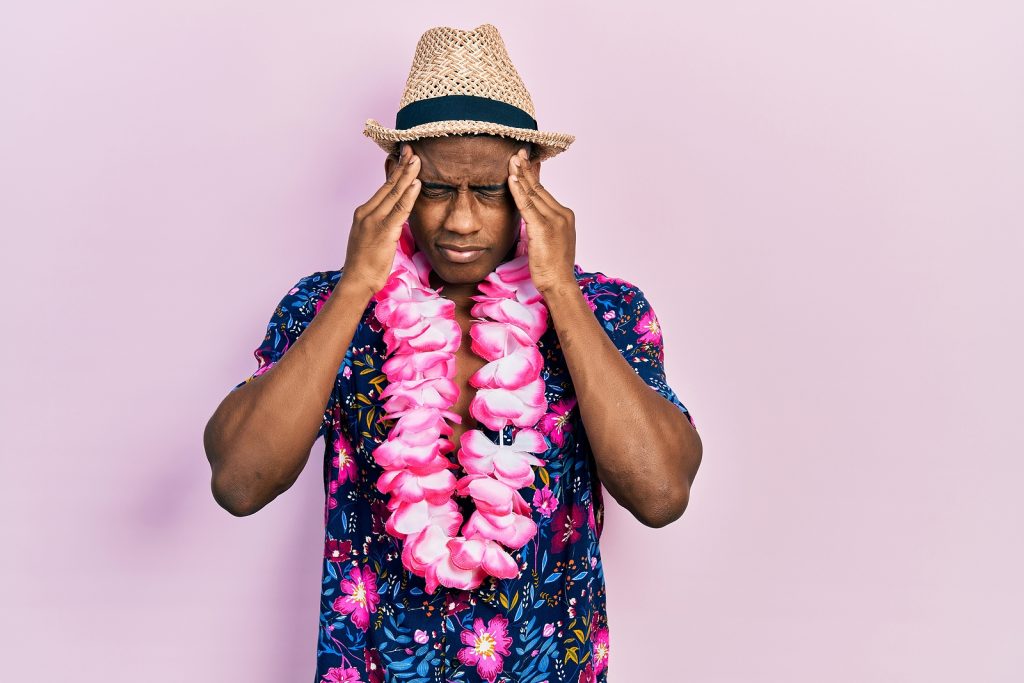 Aloha Hawaiian shirt lei