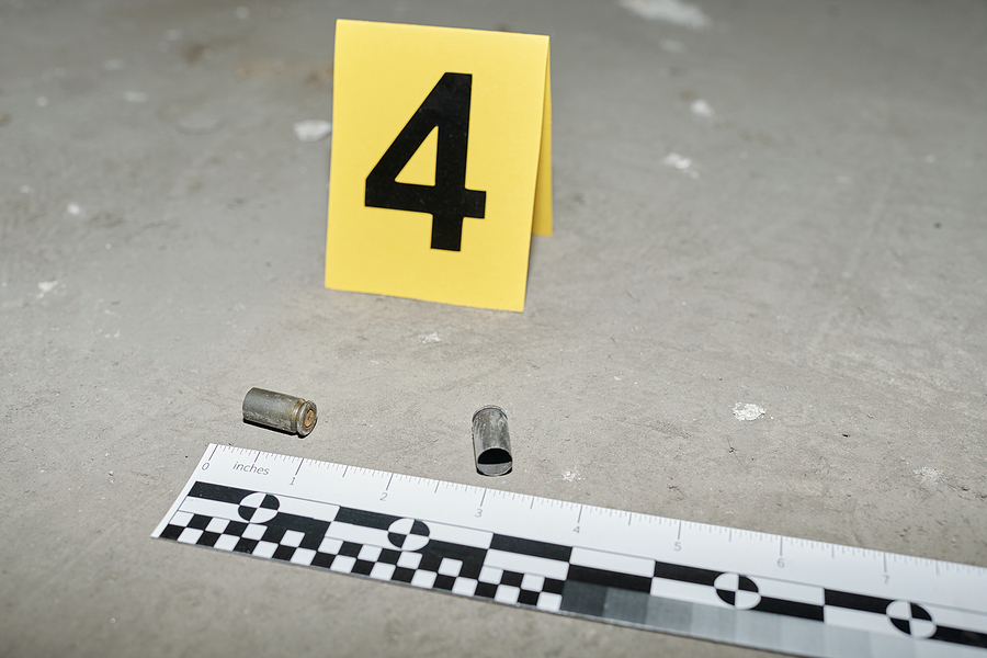 crime scene bullet casing