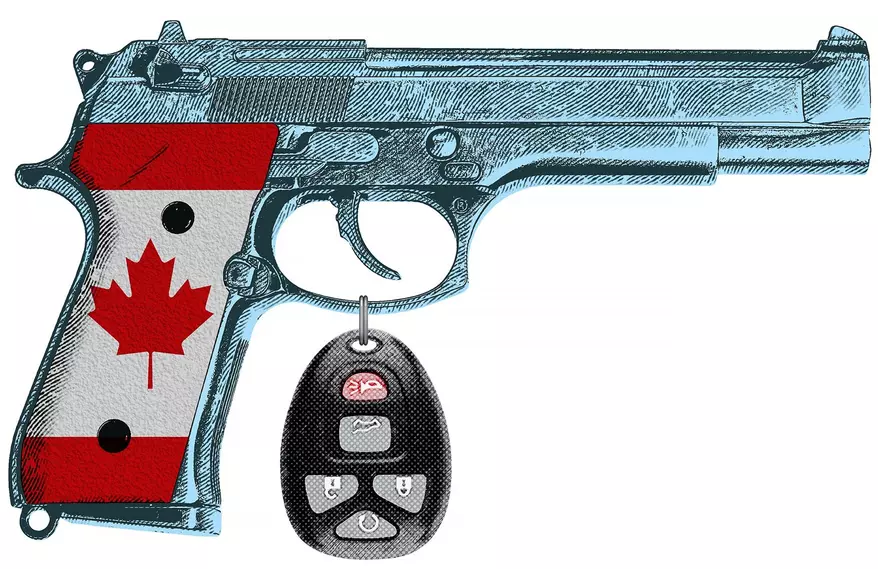 Canada gun car key fob