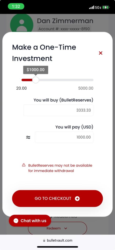 Bullet Vault screen shot