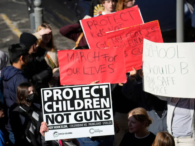 a protest in colorado