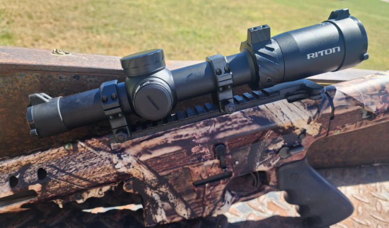 riton optic on rifle