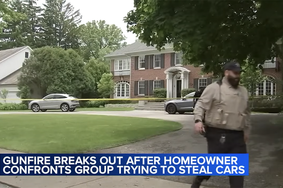 Winnetka car theft shootout