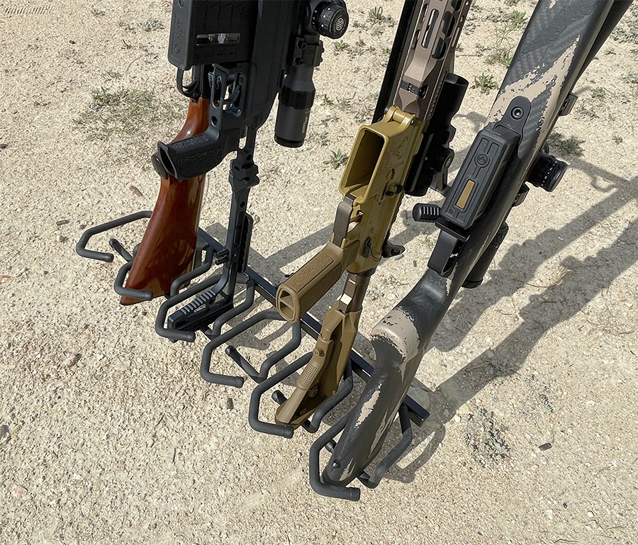 Hold Up Displays folding metal gun rack