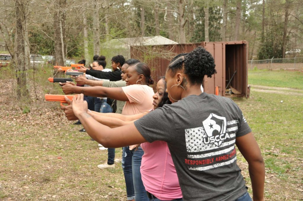 Marchelle Tigner Davis black women gun range training