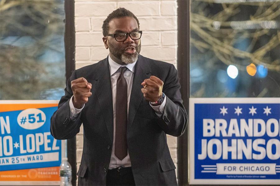 Chicago Mayor Brandon Johnson