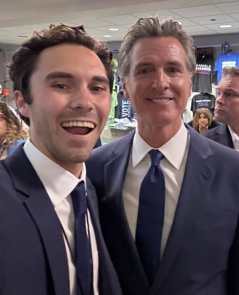 David Hogg Gavin Newsom