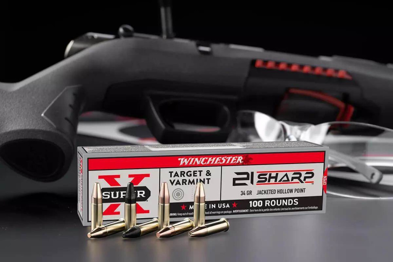 new rimfire caliber cartridge bullet 21 Sharp