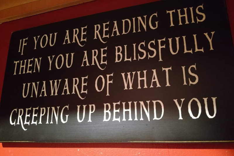 situational awareness halloween sign