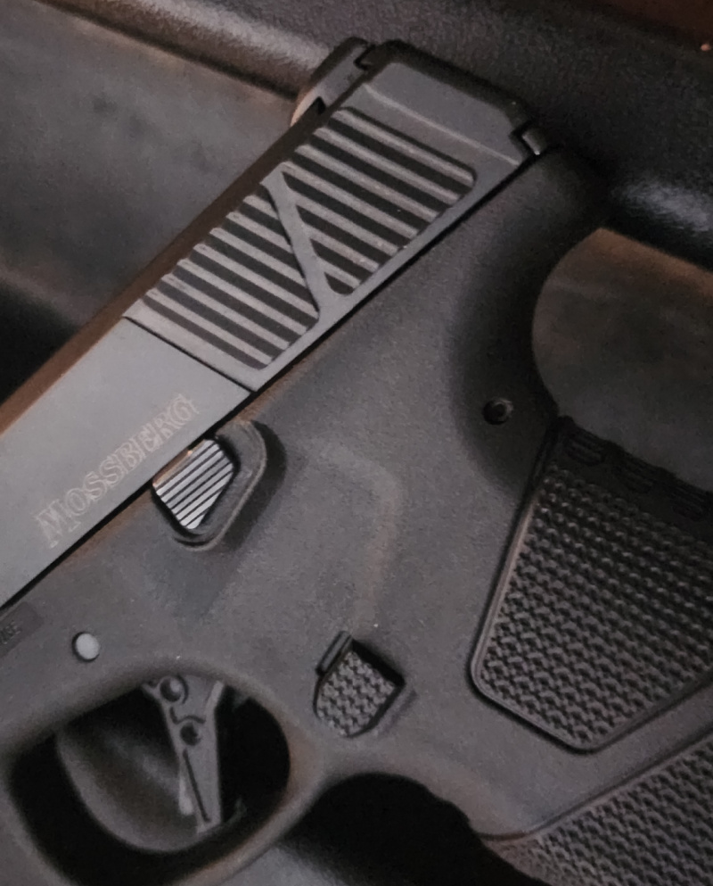 slide serrations on pistol