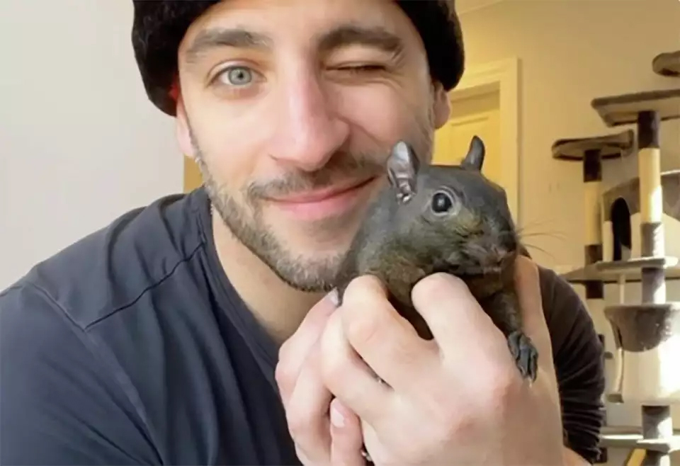 Mark Longo and Peanut