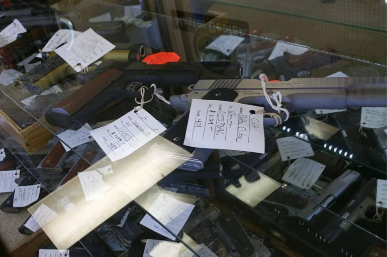 gun store counter