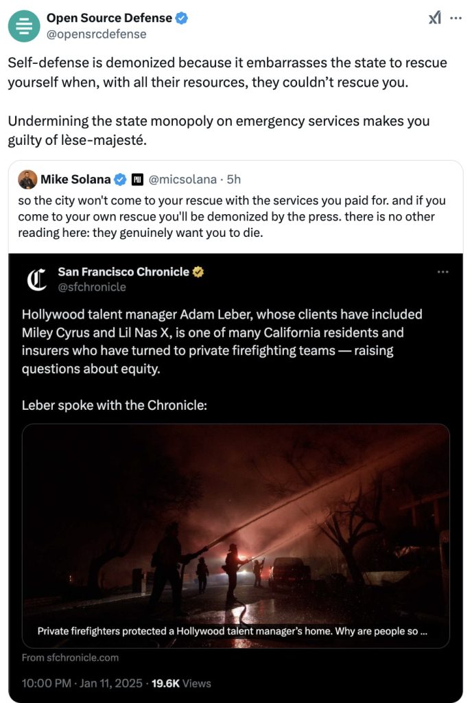 Open Source Defense tweet self-defense lese-mageste