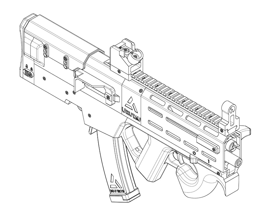 Urutau 9mm PDW 3D print