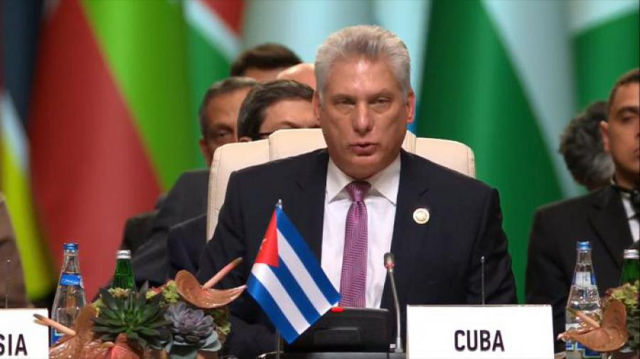 Cuban President Miguel Díaz-Canel