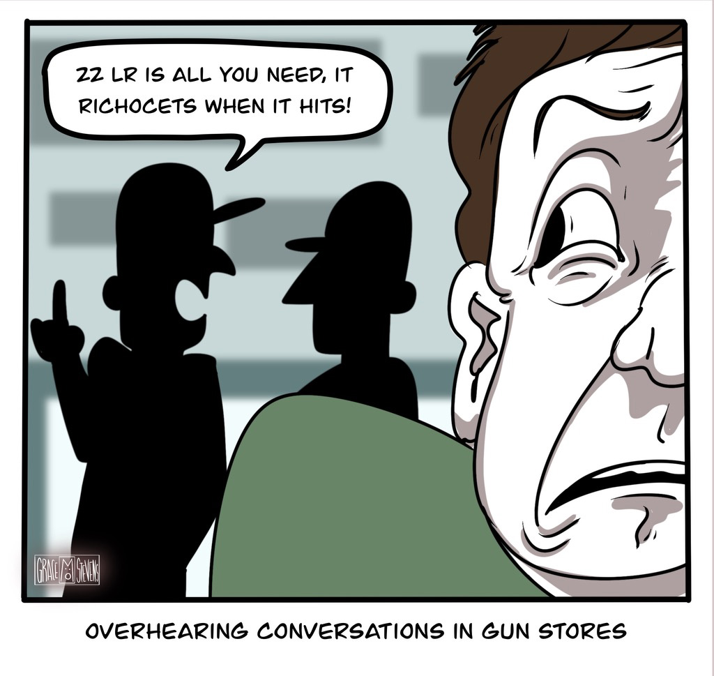 gun store advice comic