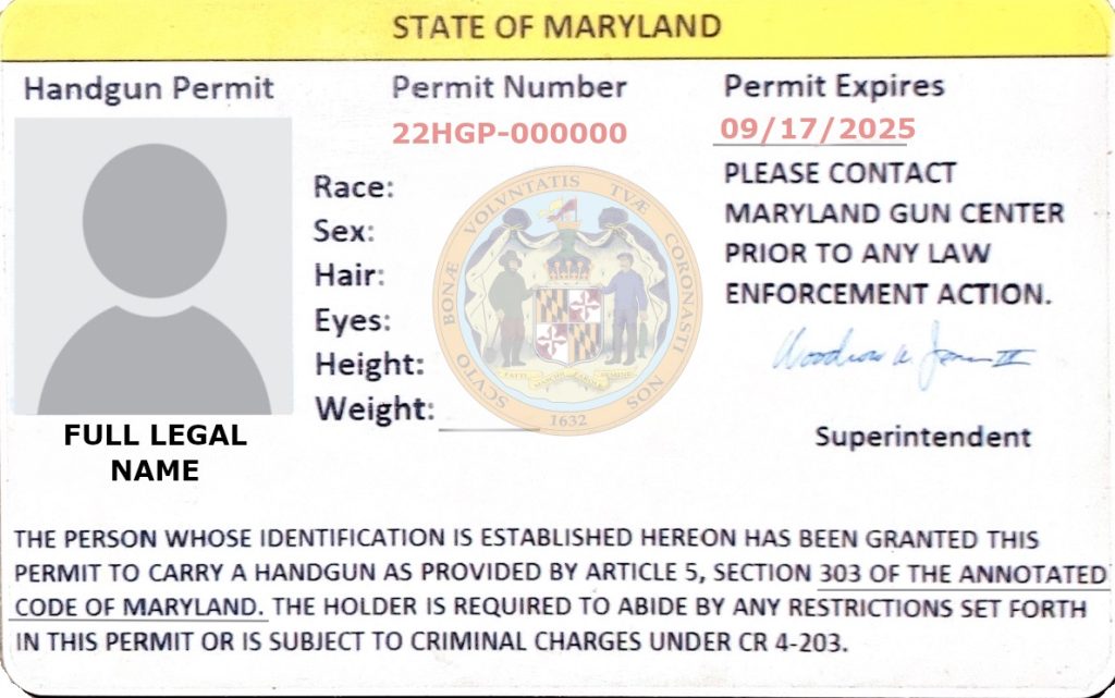 Maryland Handgun Qualification License