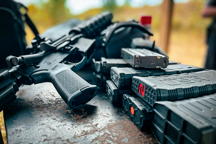 AR-15 magazines.