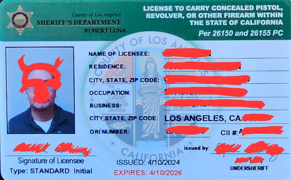 california carry permit