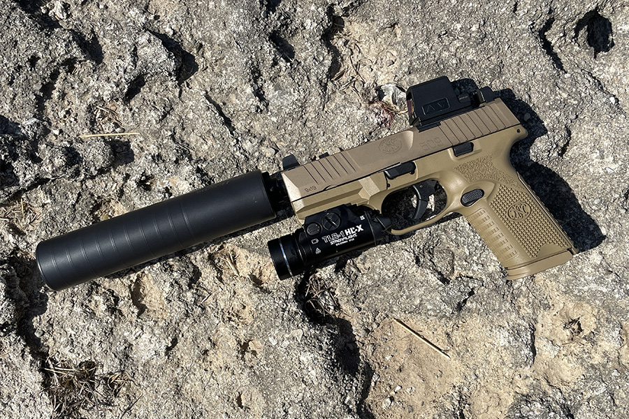 FN 509 midsize tactical silencerco omega 45K