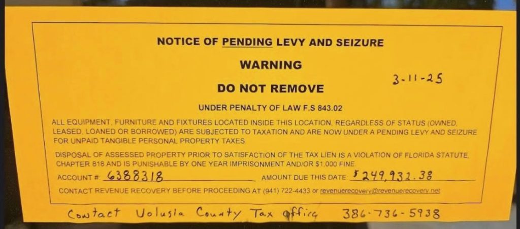 SCCY tax levy notice