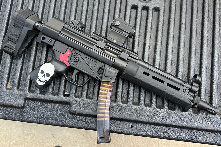 The Century Arms AP5 equipped with a Franklin Armory binary trigger is, in a word, awesome. 