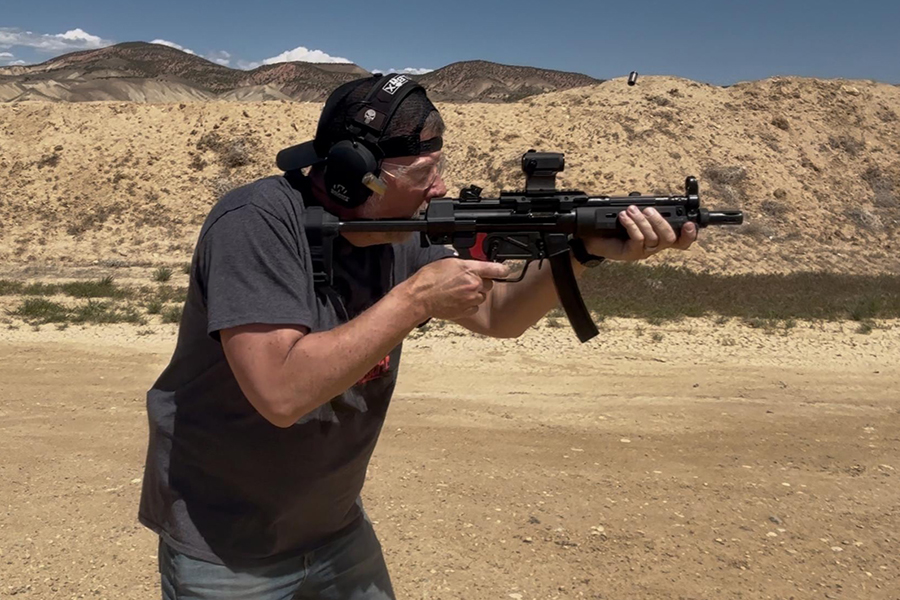 The Century Arms AP5 equipped with a Franklin Armory binary trigger is, in a word, awesome. 