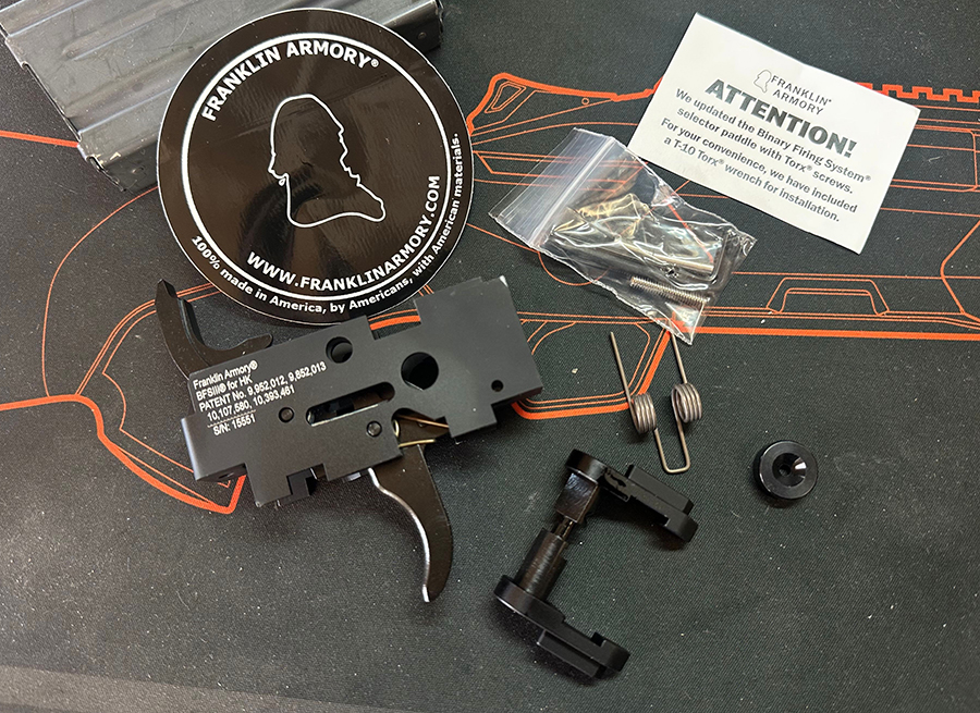 The Century Arms AP5 equipped with a Franklin Armory binary trigger is, in a word, awesome. 