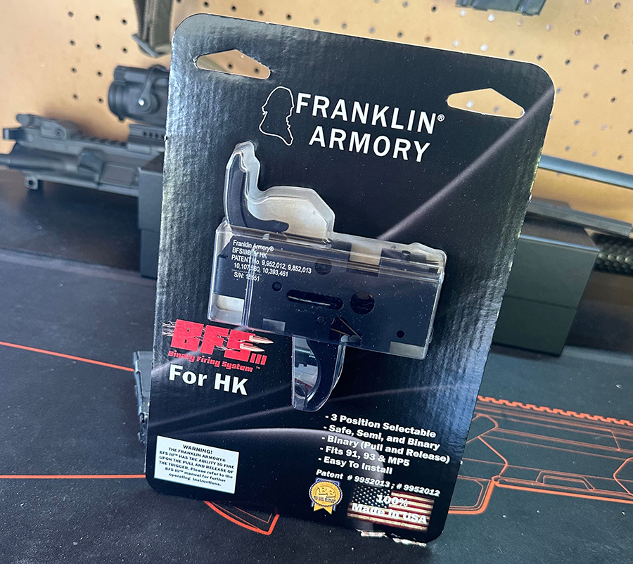 The Century Arms AP5 equipped with a Franklin Armory binary trigger is, in a word, awesome. 