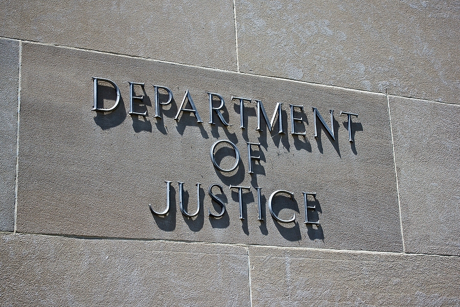 Department Of Justice Sign Bigstock