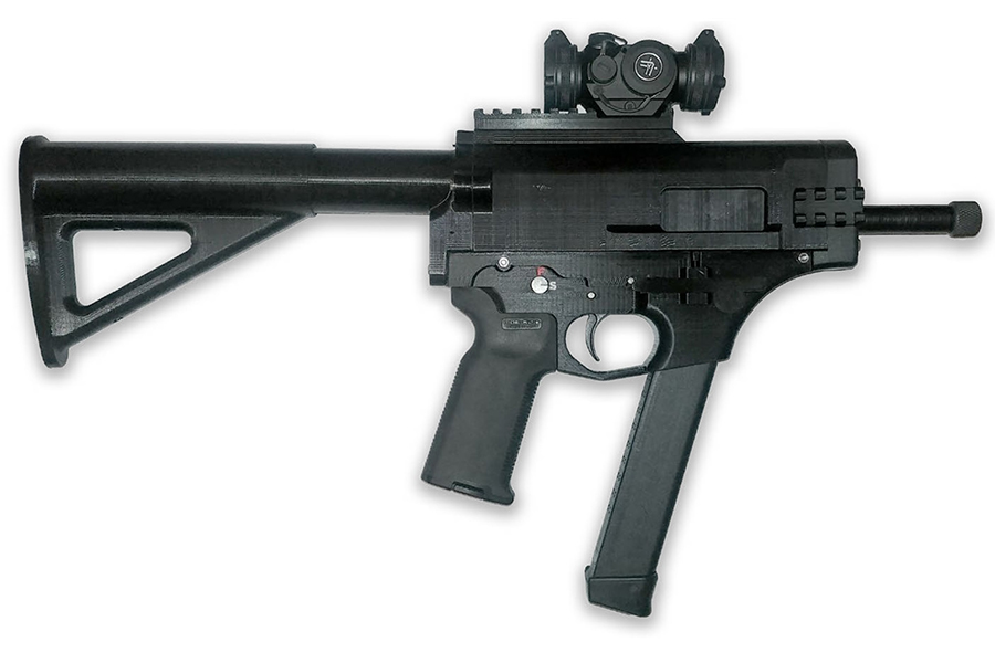 3D Printed gun PCC pistol caliber carbine