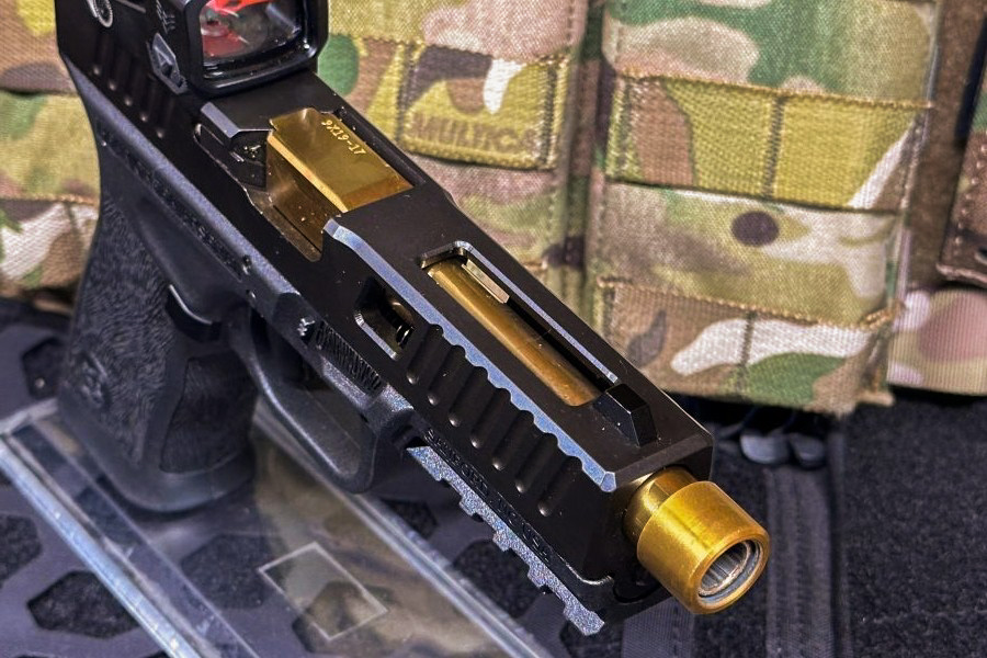 Gold barrel on the Grizzly 101.