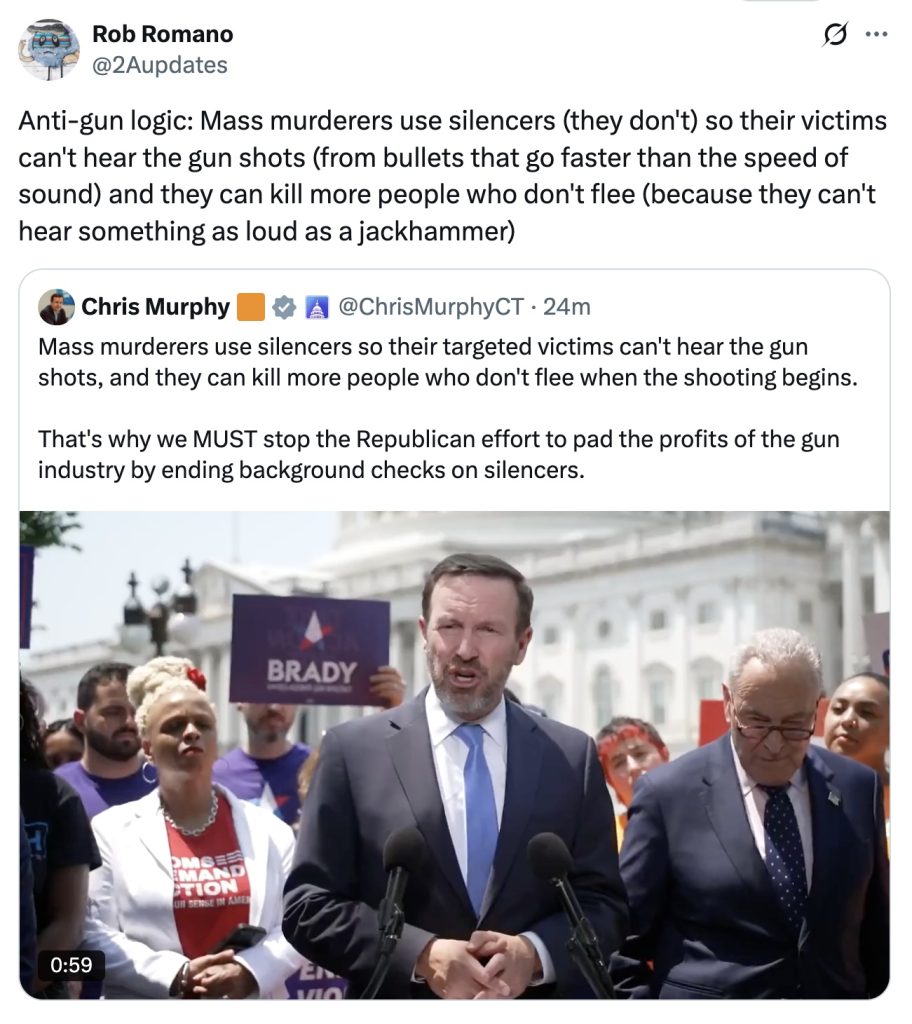 Rob Romano Chris Murphy silencers suppressors