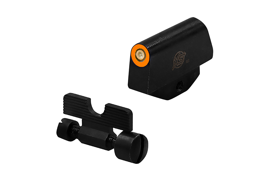 XS Minimalist Orange revolver sights