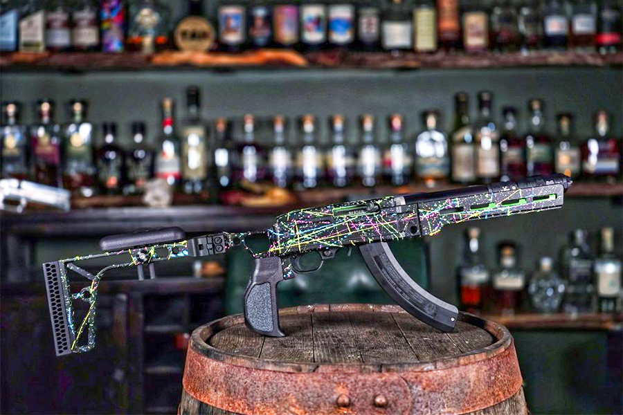 Black Collar rimfire short barrel rifle