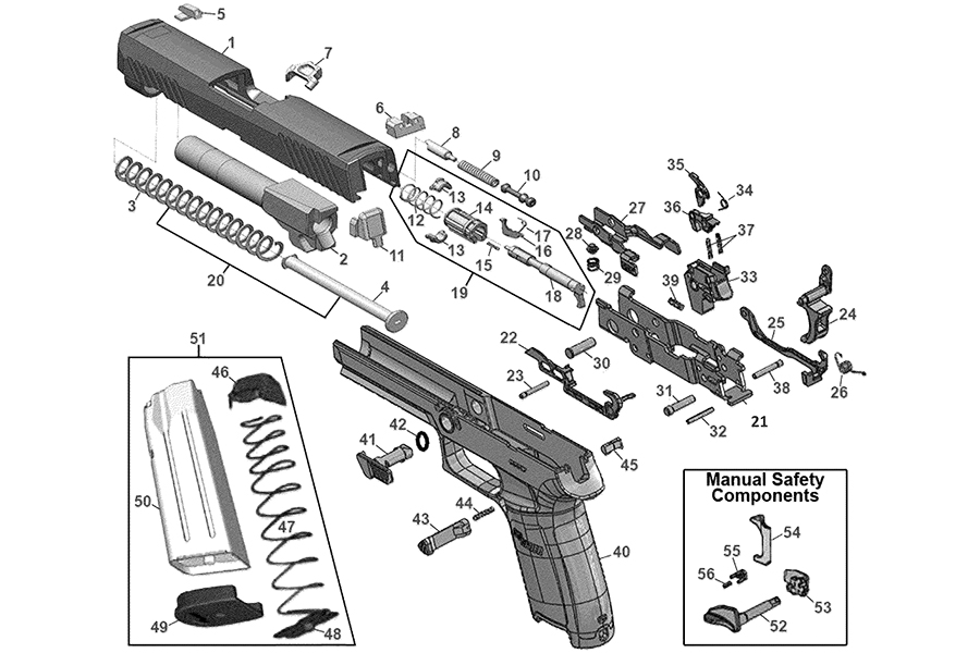 Angled Spade Technologies SIG SAUER P320 patent
