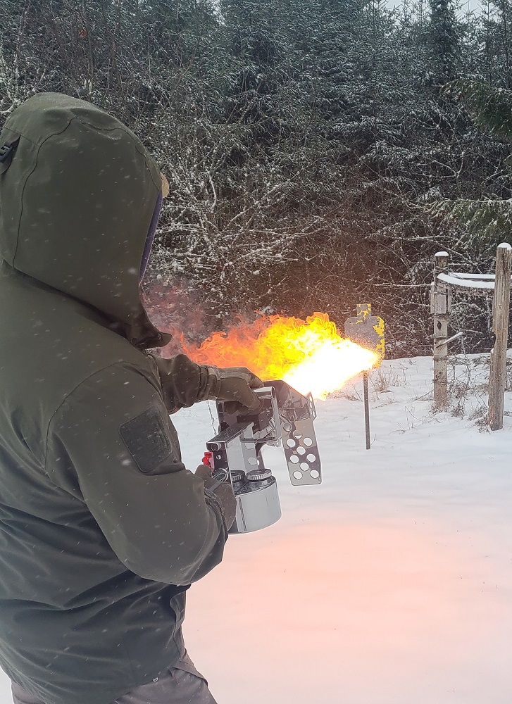 exothermic pulsefire lrt pulsefire flame thrower