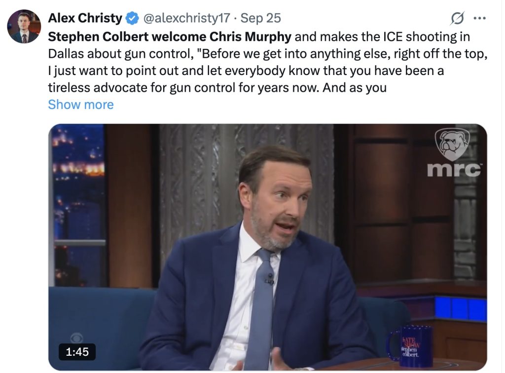 Chris Murphy Colbert gun control