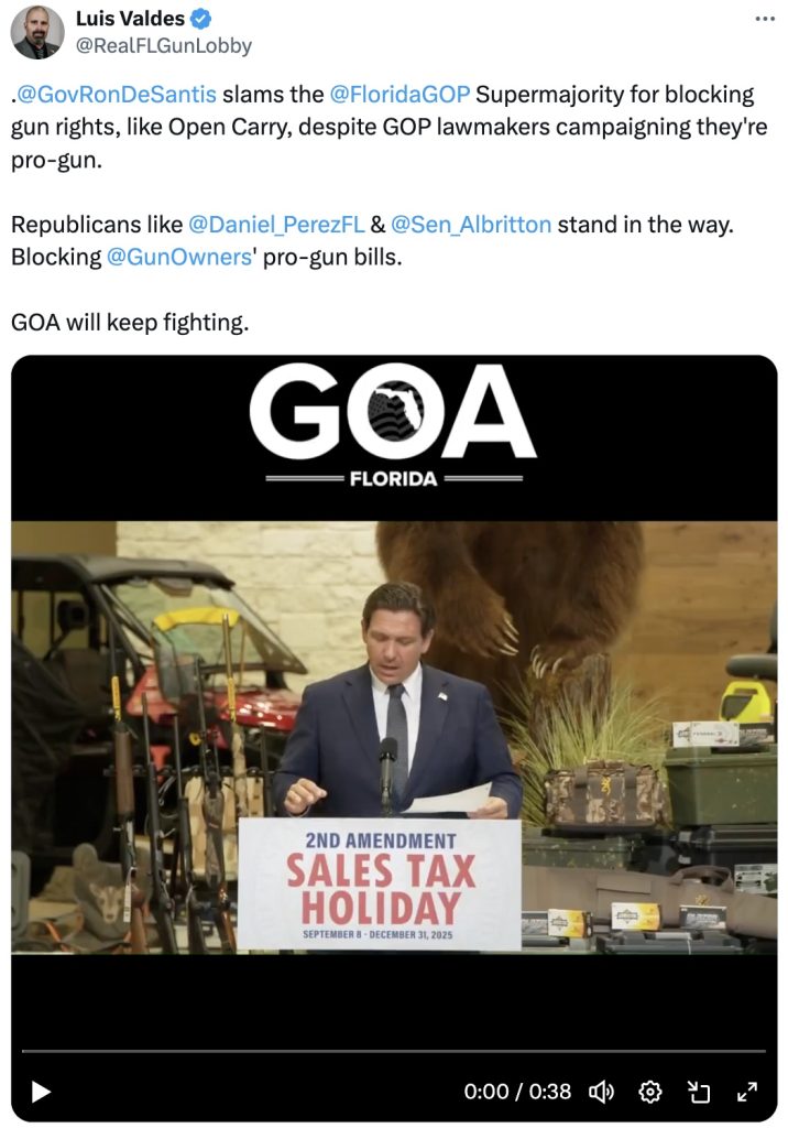 Ron DeSantis open cary Florida