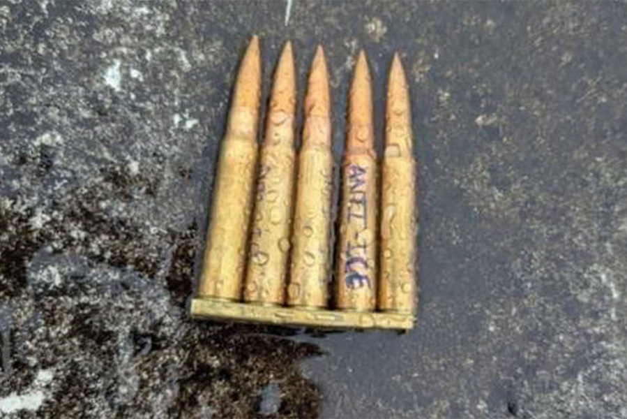 dallas ice shooting engraved bullets cartridges
