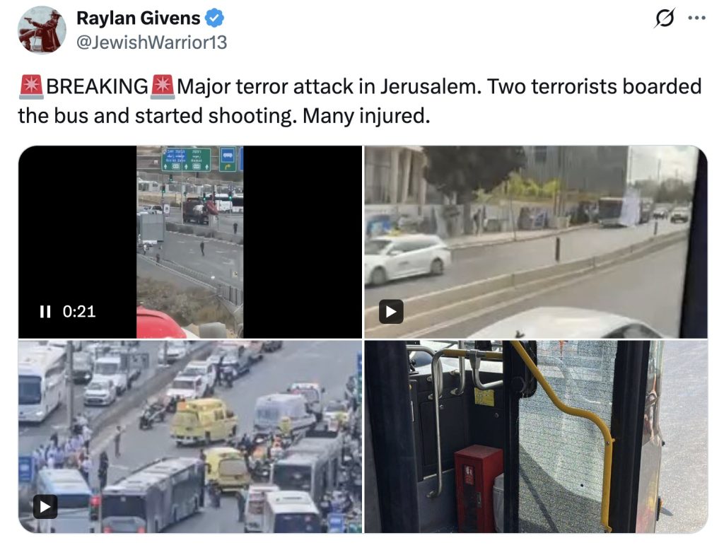 Jerusalem bus terror attack Palestinian