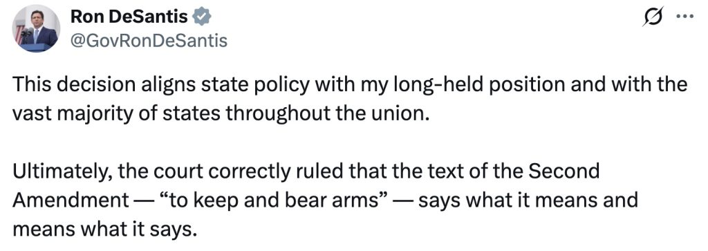 Ron DeSantis open carry