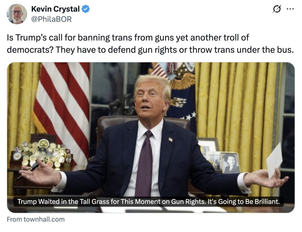 Trump Democrats gun rights