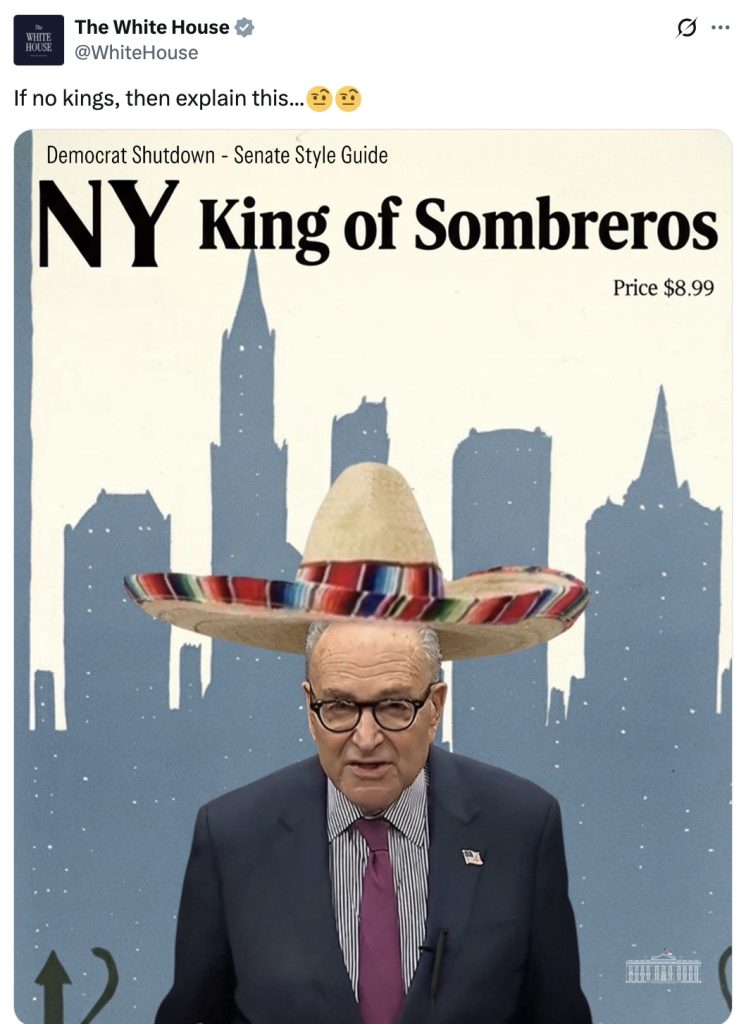 Schumer shutdown sombrero