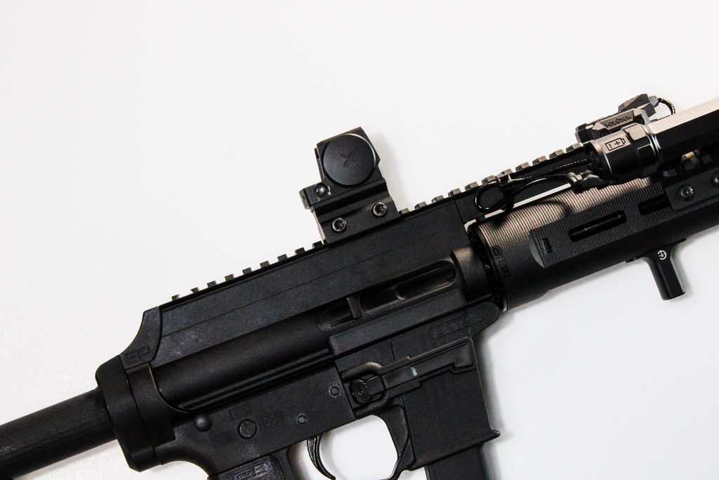 Vortex Venom on a Leupold DeltaPoint Mount. 