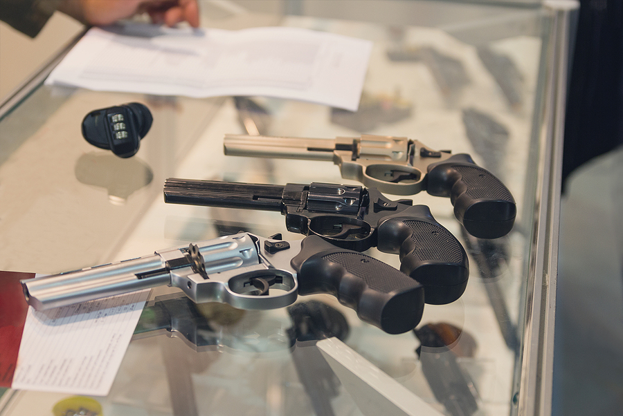 gun store counter sales revolvers