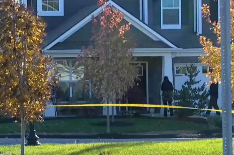police tape on indiana house