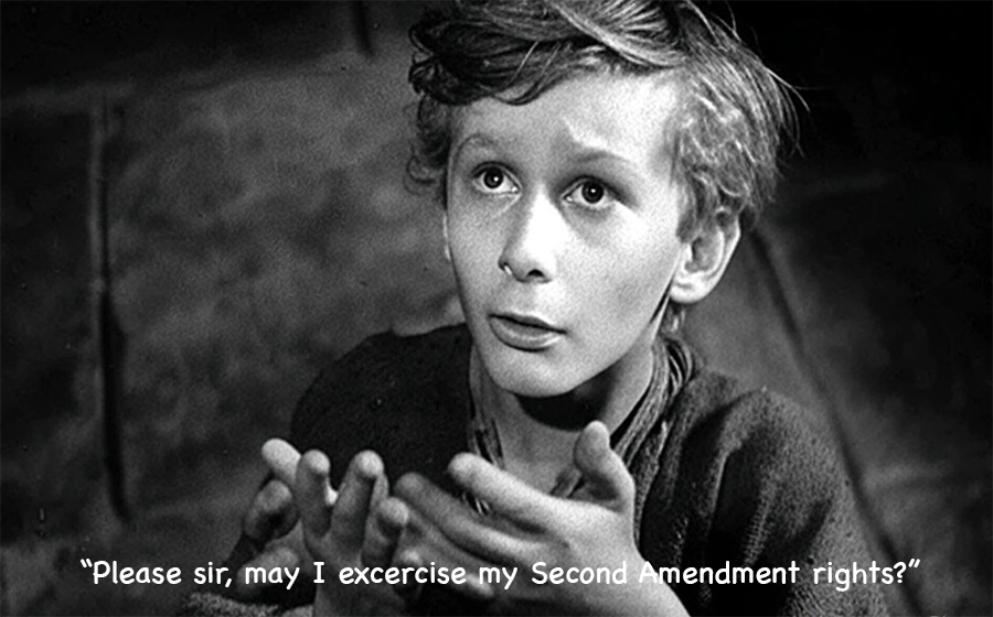 oliver begging gun rights